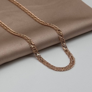 Ballerina Jewelry Золото России K0926 длина 55 см, вес 5.26 г золото, плетение тройной ромб