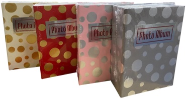 Фотоальбом 100ф горошек памятный формат 10x15