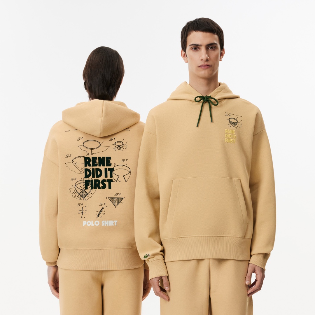 Худи LACOSTE бежевый