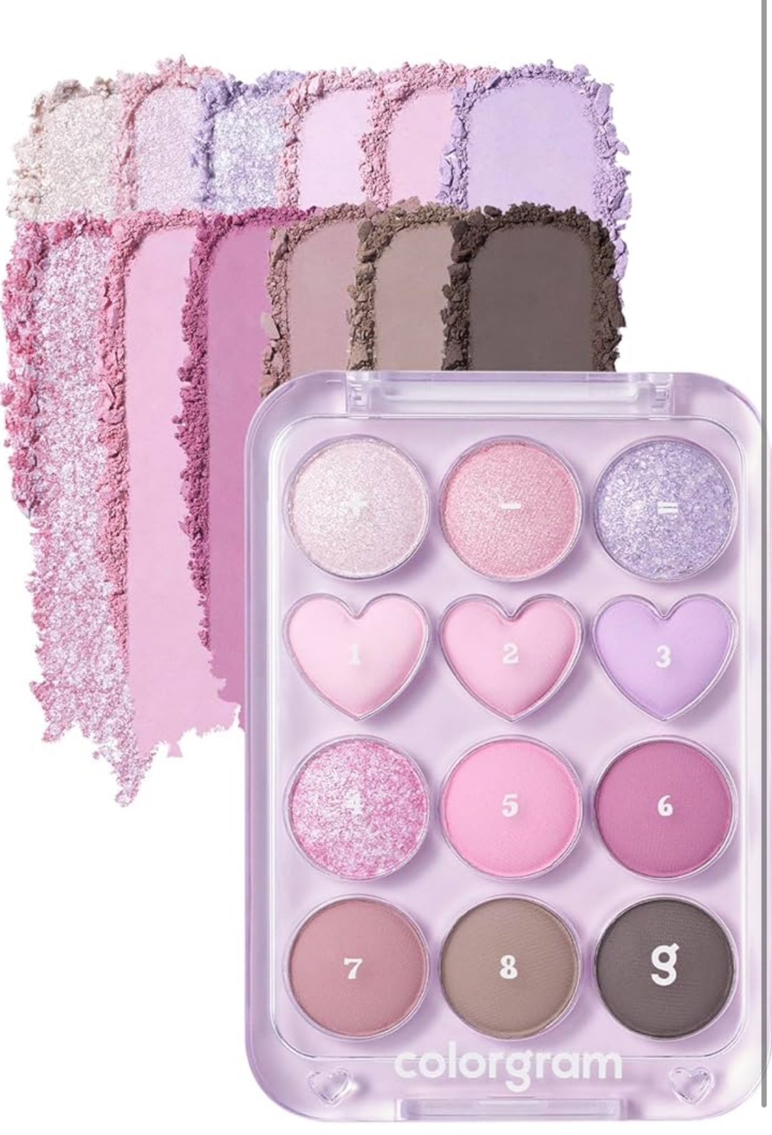 Colorgram тени прессованные Pin Point Eyeshadow Palette 03 Pink+Lavender