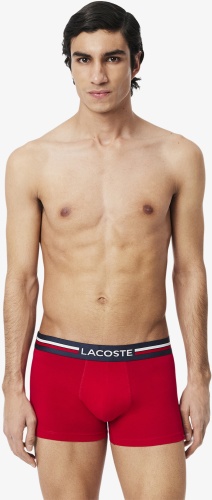 Боксеры LACOSTE красный, синий, серый