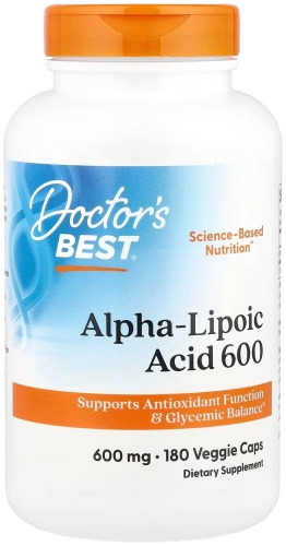 Doctor's Best Альфа-липоевая кислота/Alpha-Lipoic Acid 600 мг капсулы 180 шт