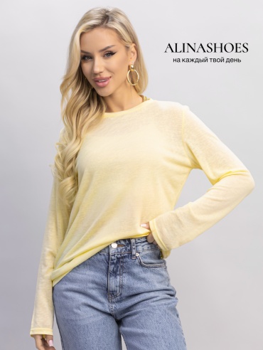 Лонгслив alinashoes желтый