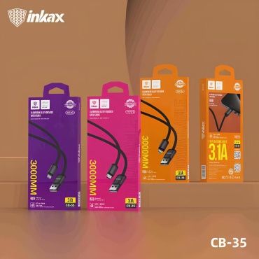 Кабель Inkax USB 3.0 (F), micro-USB 3.0 (M), 3 м, Кабель INKAX CB-36 Usb-c Micro 3.1А черный