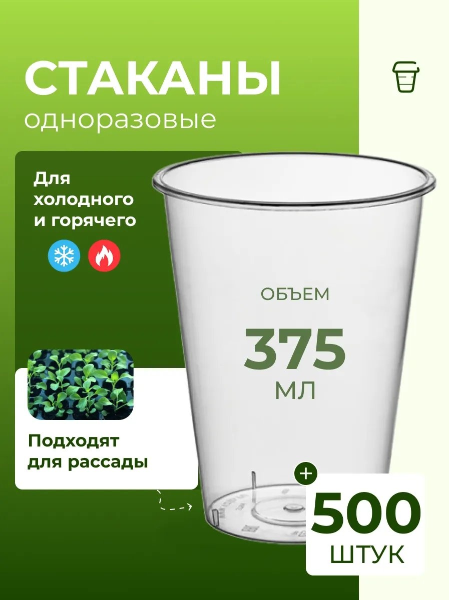 Набор посуды 396272536 прозрачный 500 шт