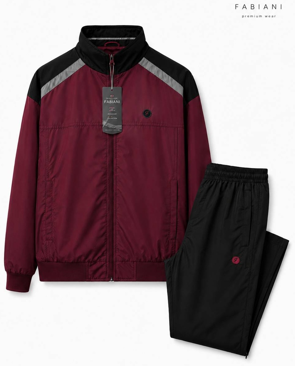Повседневный костюм Fabiani бордовый, черный