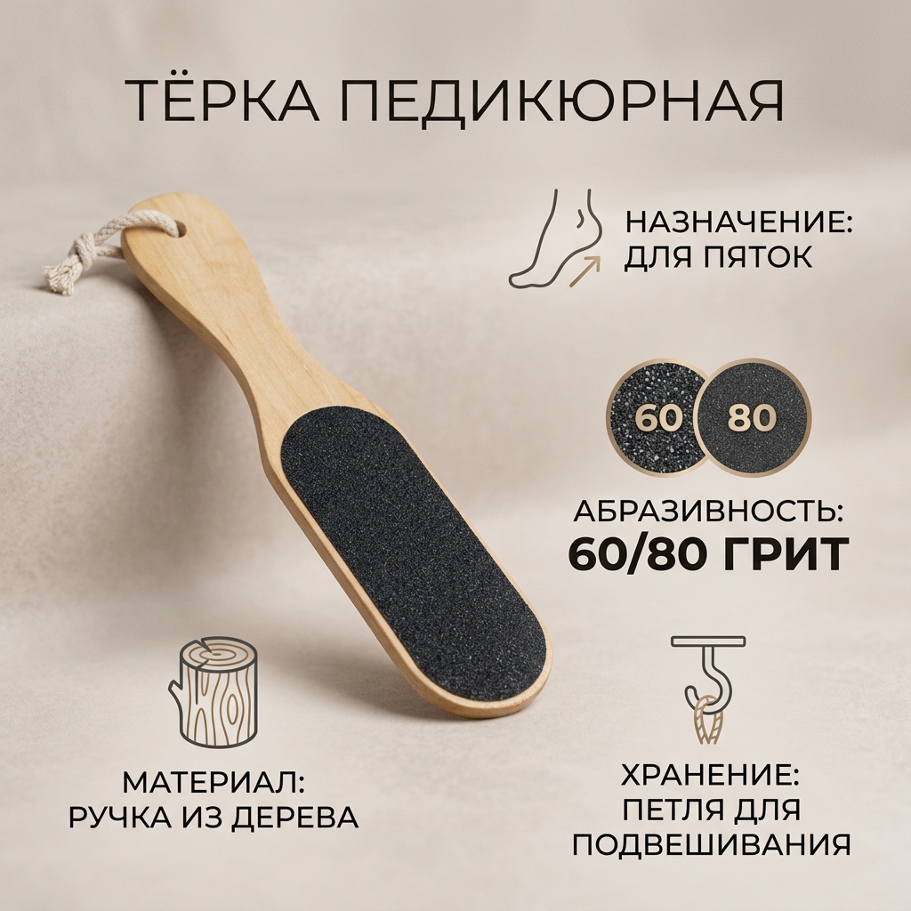 Iron Style терка педикюрная SZ-3010 60/80 грит 1 шт