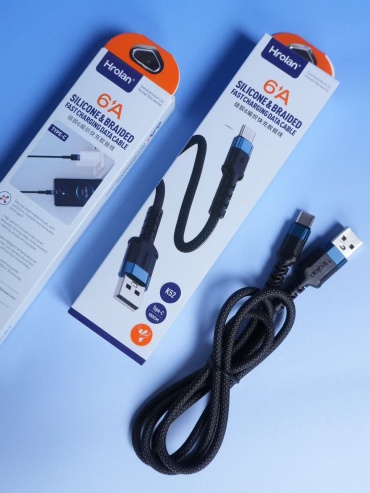 Кабель Hrolan USB 3.0 (F), USB TypeC (M), 1 м, черный