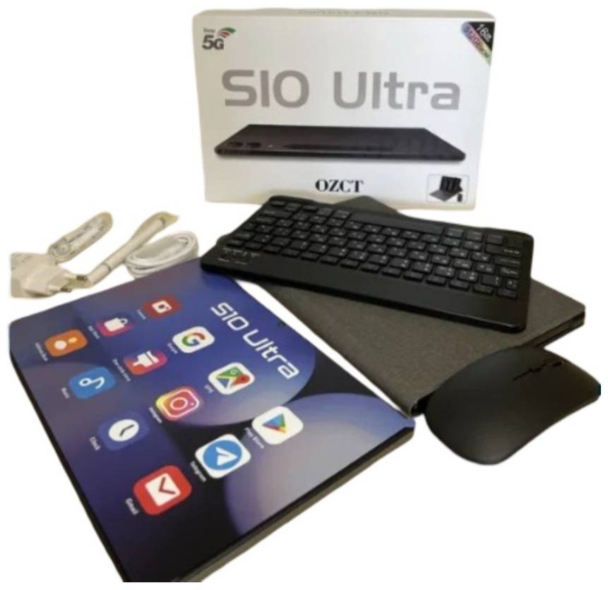 Планшет OZCT Pro OZCT S10 Ultra 10.1 дюйм 16 Гб/512 Гб черный
