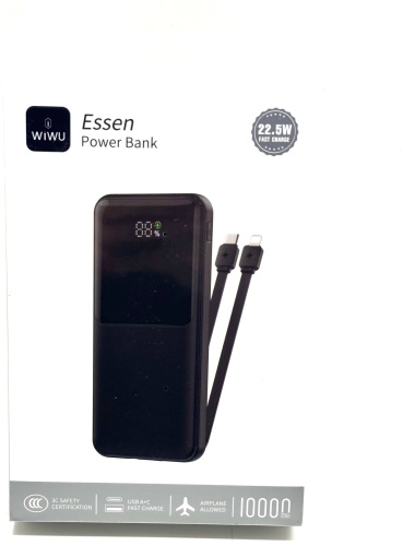 Внешний аккумулятор WIWU Wi-P081 10000 мАч 22.5 Вт черный