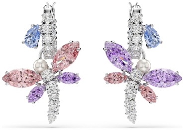 Серьги Swarovski бижутерный сплав, кристаллы Swarovski