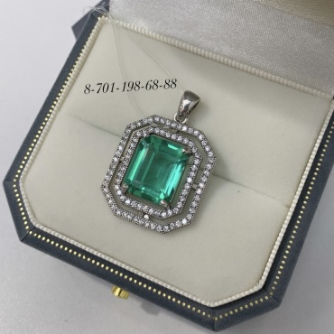 Подвеска 422_01 вес 4.22 г серебро, фианит