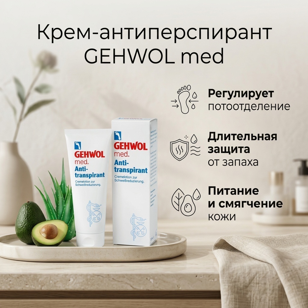 GEHWOL Med Antiperspirant антиперспирант унисекс 125 мл
