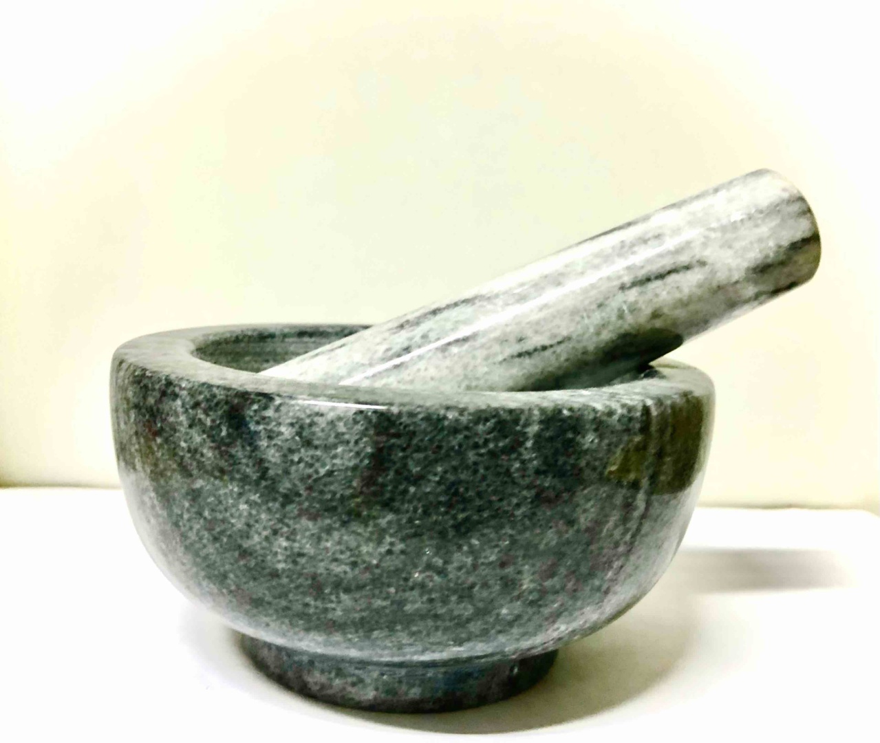 Ступка с пестиком 11.5x11.5x6 см, мрамор