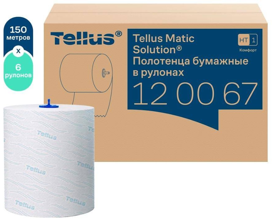 Бумажные полотенца Tellus Comfort 120067 6 шт