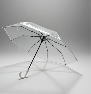 Зонт-трость полуавтомат прозрачный