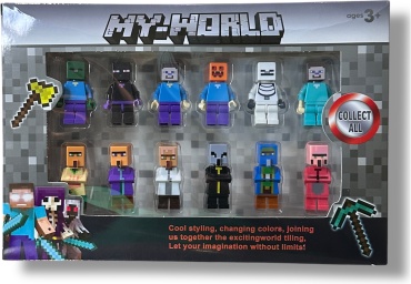 Фигурка майнкрафт 5 см 12 шт
