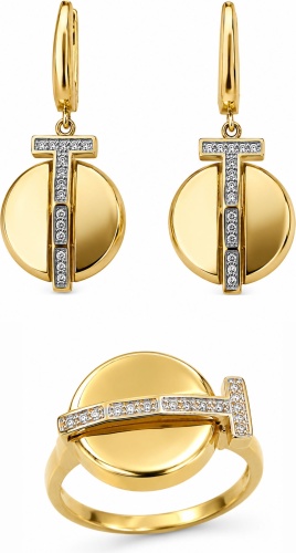 Italian Gold Ly46386 вес 11.24 г золото, фианит