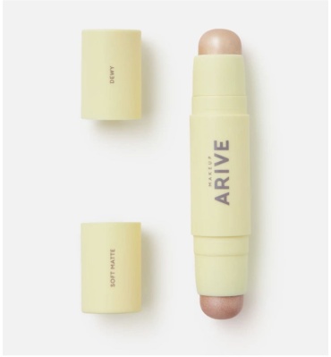 Arive makeup Двойной стик-хайлайтер Duo Highlighter Stick Soft Matte & Dewy хайлайтер 02 Beige