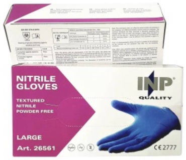 INP перчатки 26561 синий 100 шт