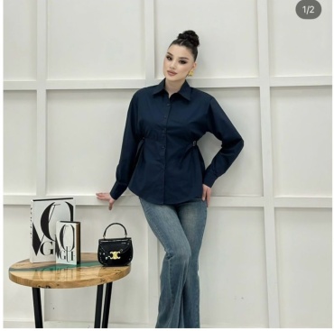 Рубашка NUR Collection темно-синий