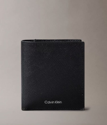 Портмоне Calvin Klein натуральная кожа черный