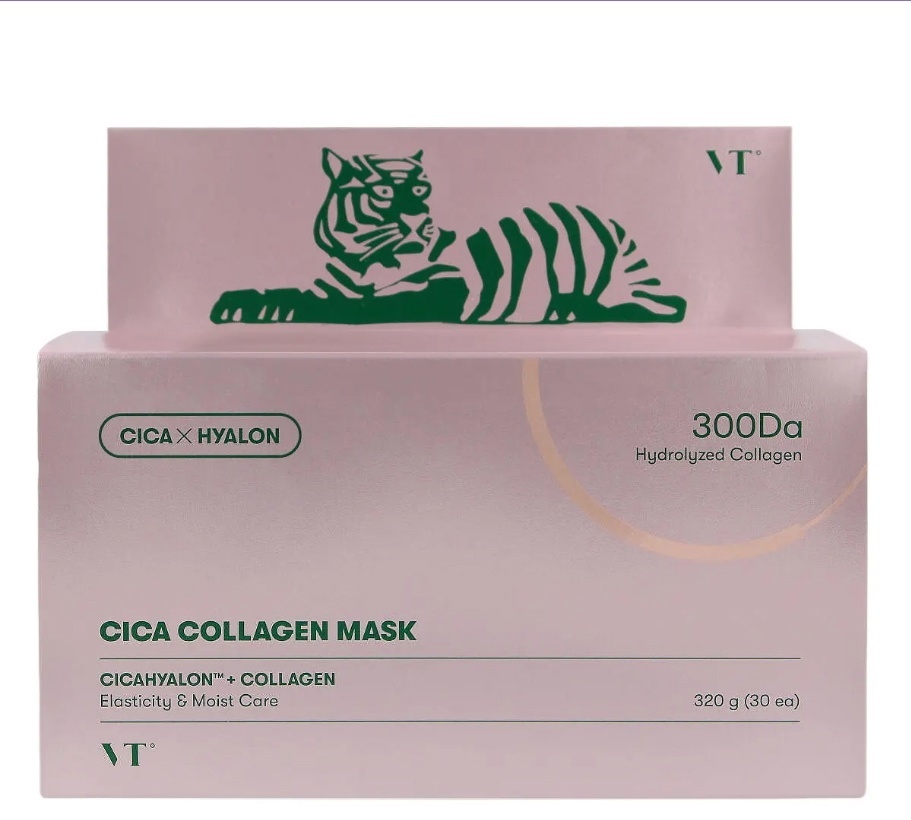 Маска для лица VT Cosmetics тканевая Cica Collagen 30 шт