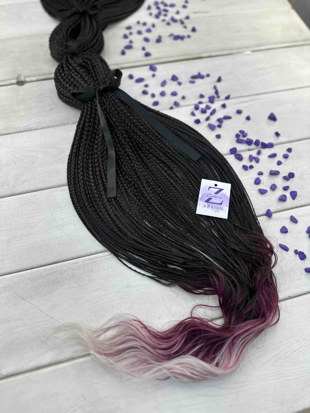 ZUKINA BRAIDS косички черный женский