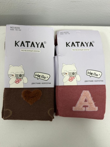 Колготки классические Kataya коричневый, бордовый