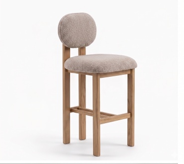 Барный стул The Loft Studio Moti, 105x48x48 см, светло серый 1 шт.