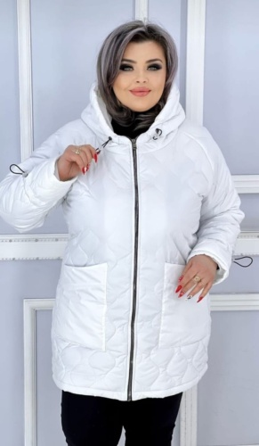 Демисезонная куртка Kanykei Fashion белый