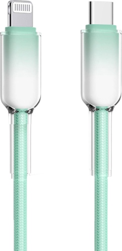 Кабель USB TypeC (M), Lightning (M), 1 м, Cab06-C-L-1m-green зеленый