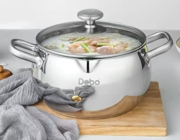 Кастрюля 4.5 л, Debo dep-753 нержавеющая сталь