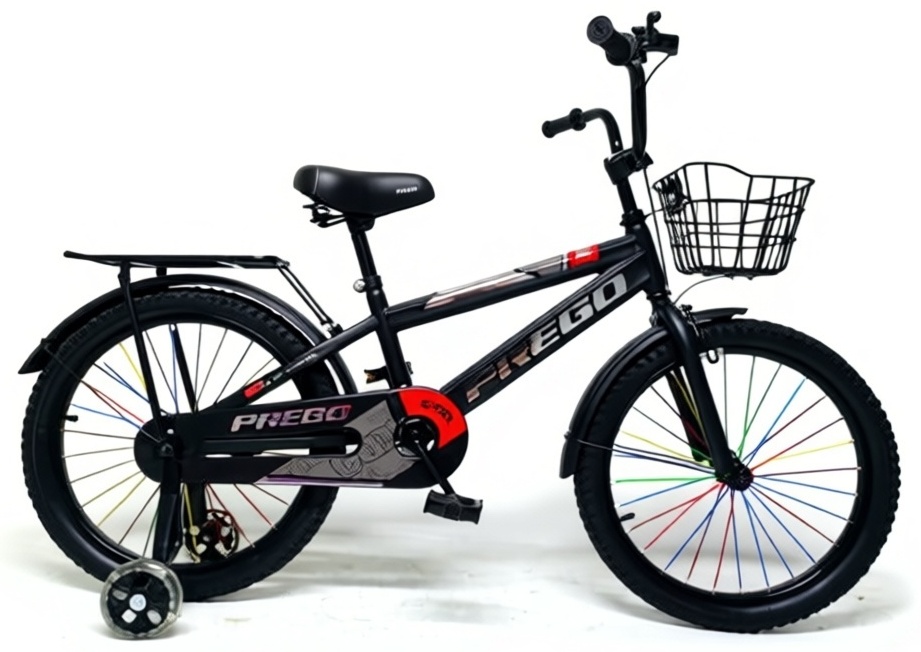Велосипед Prego K313-1 2023 20 дюймов черный-красный