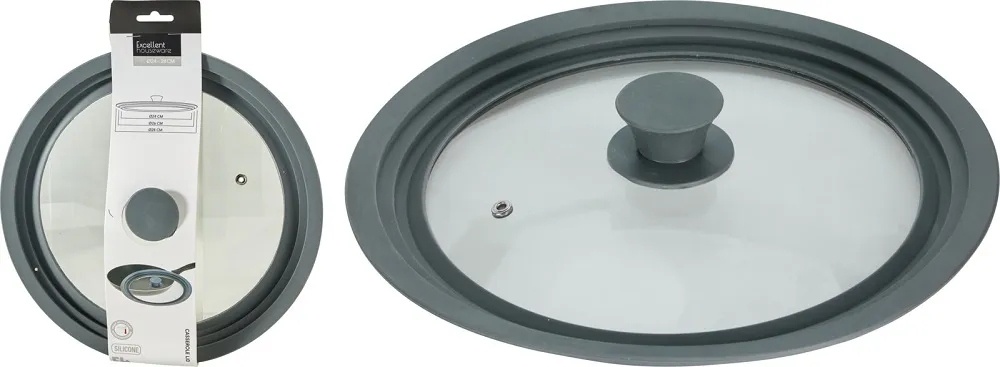 Крышка для кастрюли Koopman 28 см, силикон, стекло