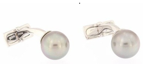 Запонки Damiani 20017801 вес 5.7 золото, жемчуг