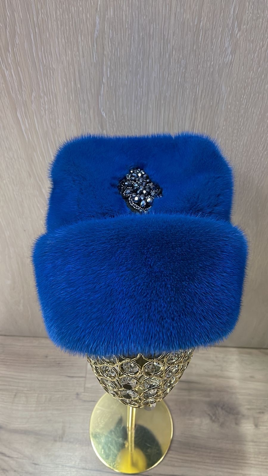 Шапка SemiFur размер 56, 57, 58, 59, морская волна