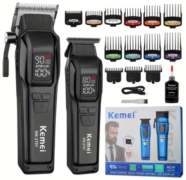 Kemei машинка для стрижки KM-2797 черный