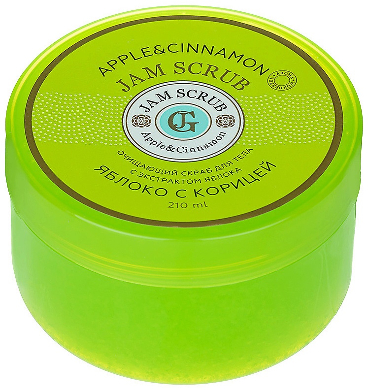 Loren Cosmetic скраб Джем-скраб для душа Яблоко с корицей Jam Scub для тела 210 г