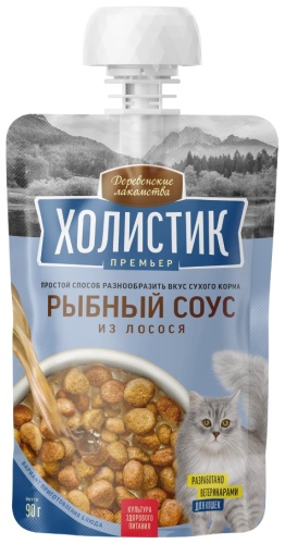 Деревенские лакомства соус лосось 90 г 1 шт
