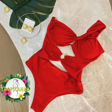 Купальник слитный Tropicanka красный