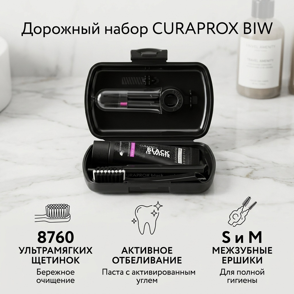 CURAPROX BIW набор по уходу за полостью рта мягкая 6 шт
