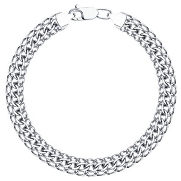 Zlato 478СД965150704С1 длина 19 см, вес 10.94 г серебро, плетение питон