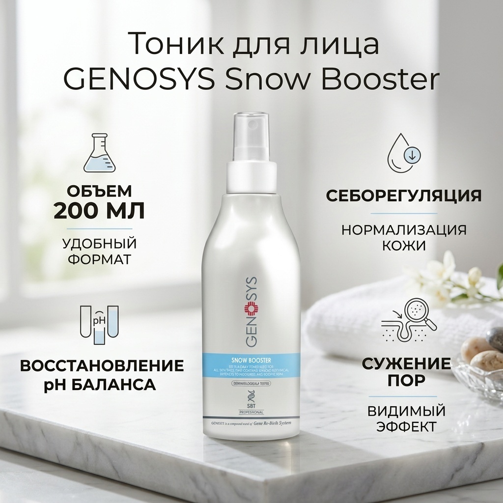 GENOSYS тоник Snow Booster 200 мл
