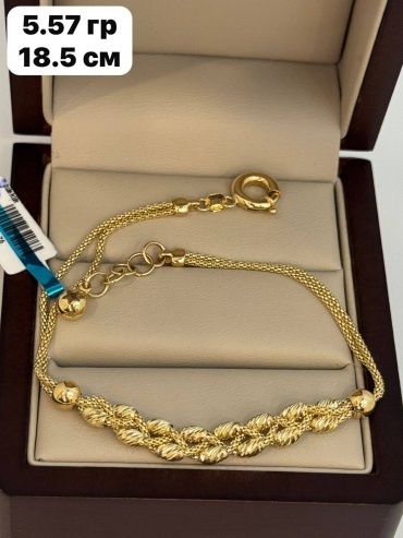Sandu gold 4859852 длина 18.5 см, вес 5.57 г золото, плетение дорика