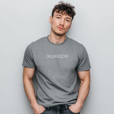 Футболка QSPARK «эщкере» серый