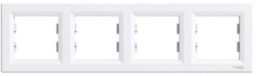 Schneider Electric Рамка 4-п., белая /EPH5800421/, белый