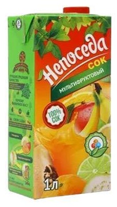 Непоседа сок мультифрукт 12 шт по 1 л