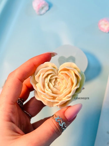 LeMonique Цветок сердечко пищевой силикон