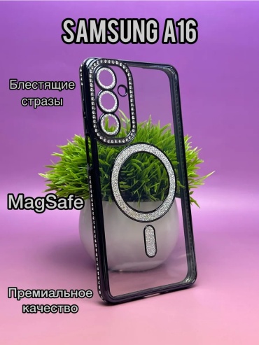 Чехол GLASS для Samsung Galaxy A16 черный